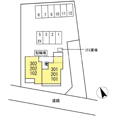 フルーリア国分寺の区画図