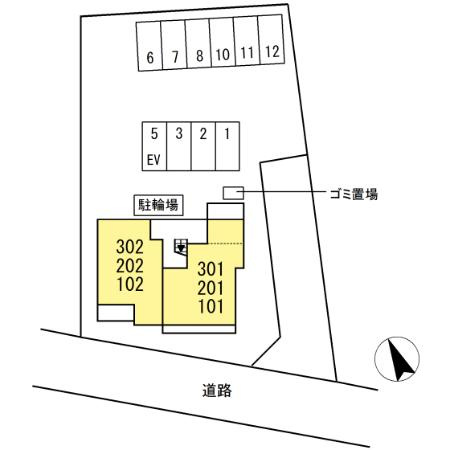 フルーリア国分寺の区画図