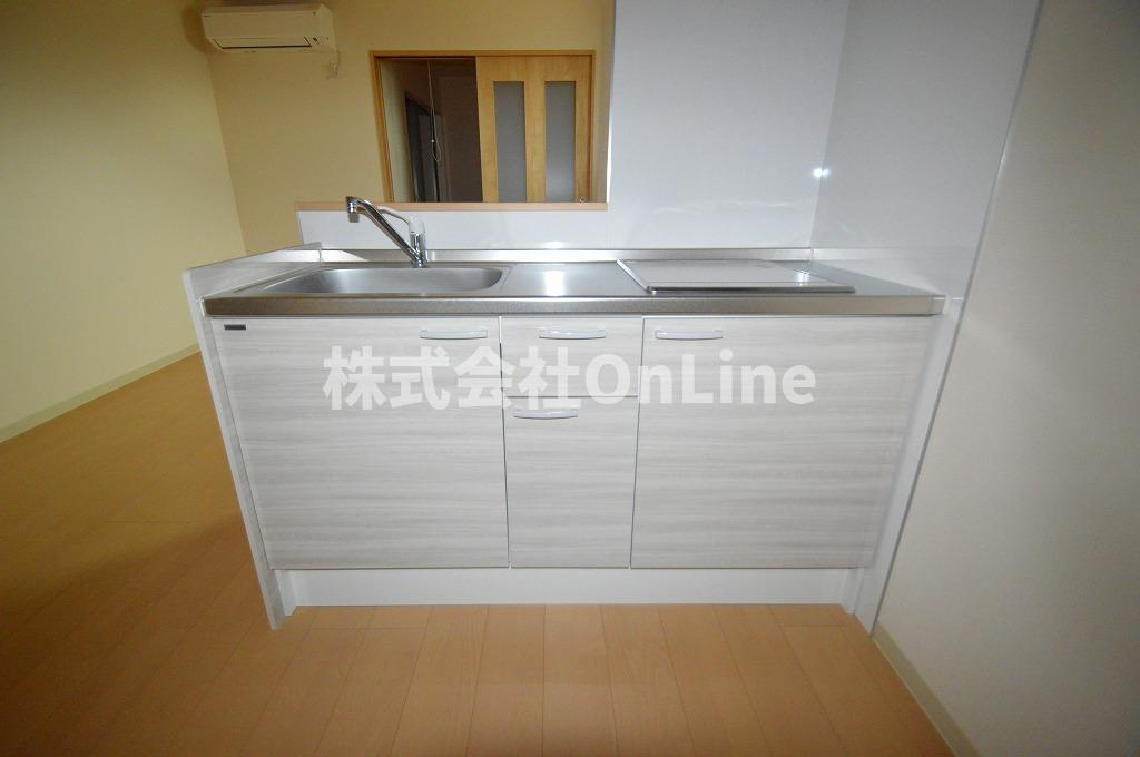 東大阪市本庄２丁目のアパートのキッチン