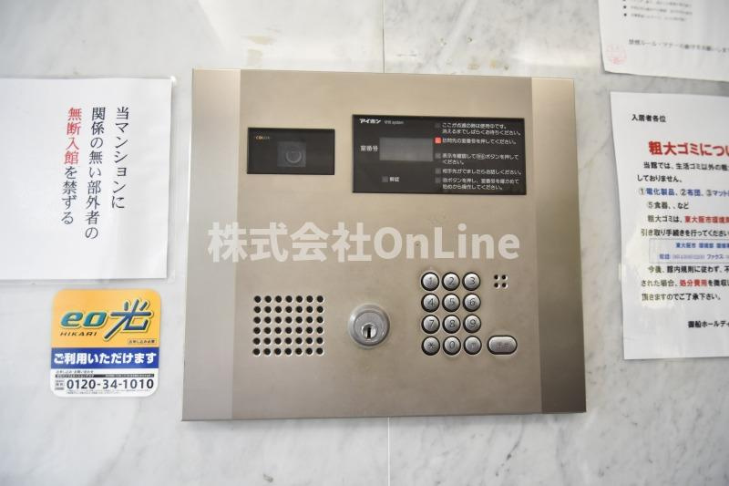 東大阪市横枕西の賃貸マンションのセキュリティ