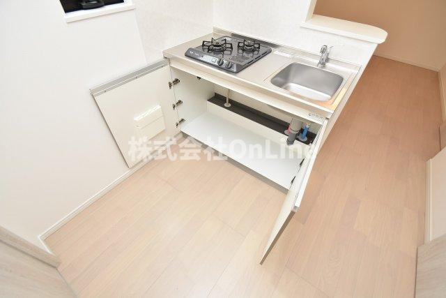 東大阪市長瀬町１丁目のアパートの収納