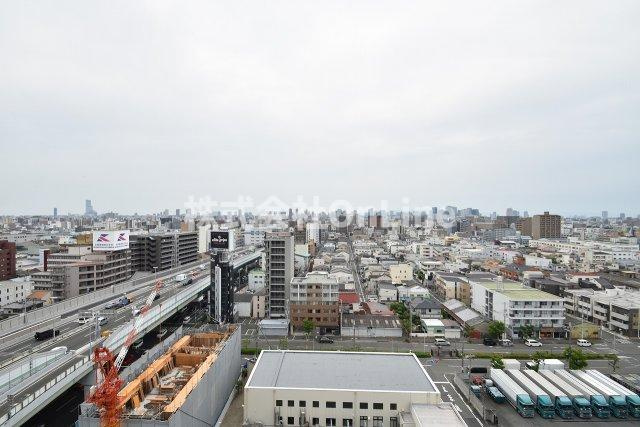 東大阪市高井田西６丁目の賃貸マンションの展望