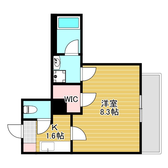 ウェルスクエア池田石橋の間取り