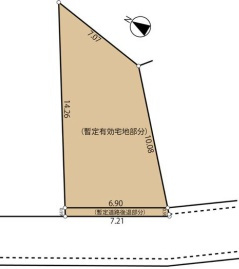 東向島1丁目売地の土地図