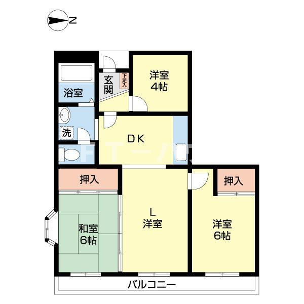 Ｔ’ｓ　Ｃｏｕｒｔ（ティーズコート）の間取り