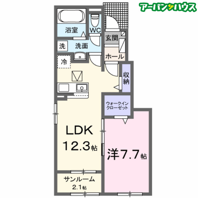 アルバータ セレーノの間取り