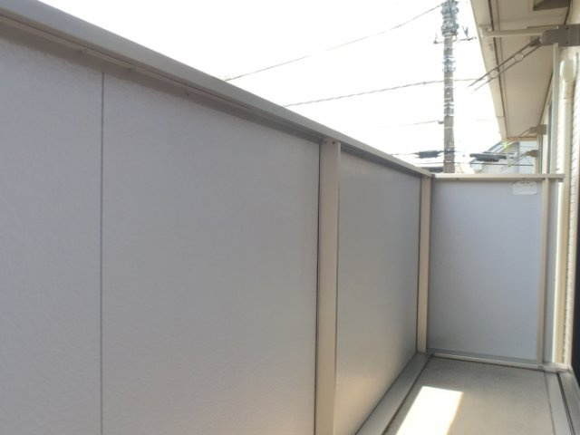 シャルマンピーチ　Aのバルコニー