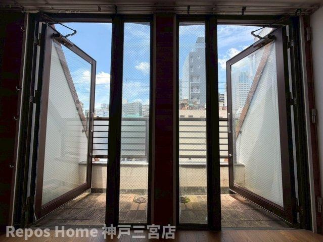 坂口ポートハイツのバルコニー