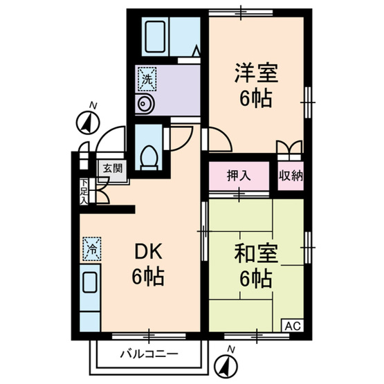 【間取り】 | エステートピア・ｕ８号棟