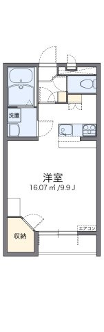 レオパレス南逆井の間取り