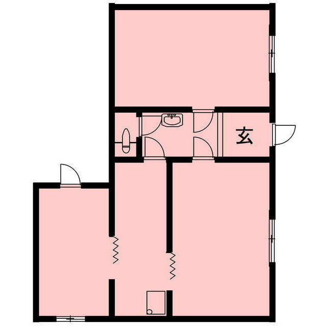 本巣市文殊の店舗事務所の間取り