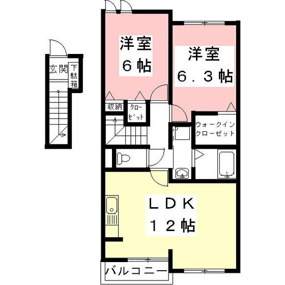 パークプレイスＵＮの間取り