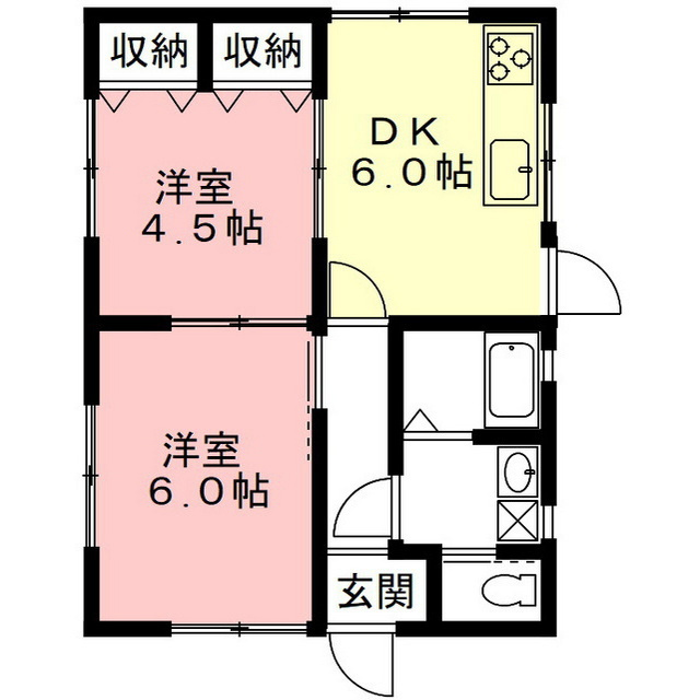 領下小林貸家の間取り