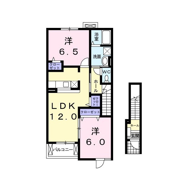 パウロニアフィールドＢの間取り