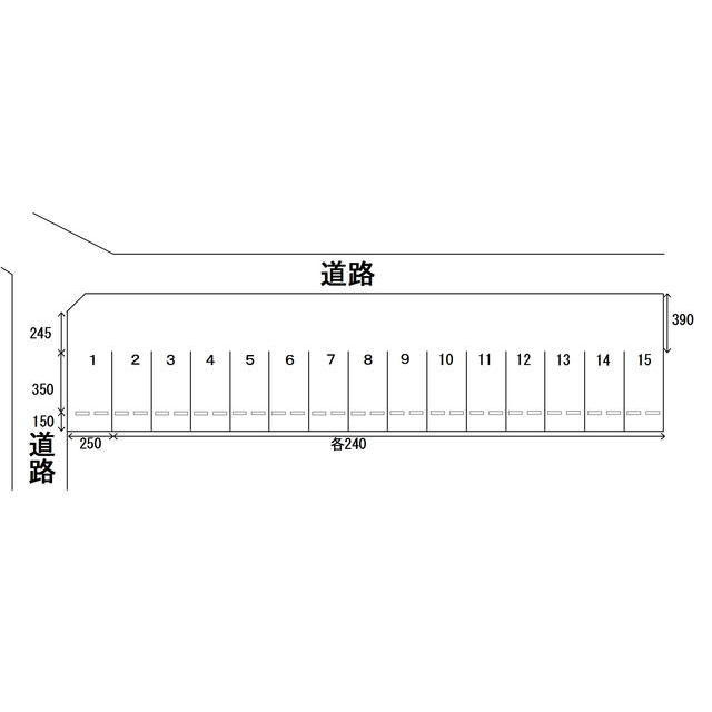 岐阜市市橋１丁目の駐車場の間取り