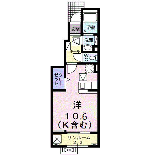 菫（すみれ）２ｎｄの間取り