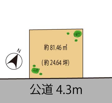 世田谷区北沢3丁目　売地　B区画の土地図