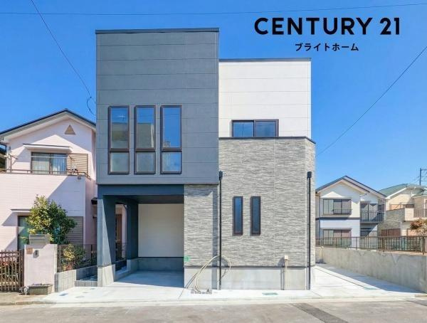 横浜市鶴見区馬場１丁目の新築一戸建の外観：施工例|同じ施工会社が建築した施工例です。