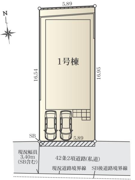 横浜市鶴見区馬場１丁目の新築一戸建の区画図|限定1棟の販売です！
お気軽にお問合せ下さい！