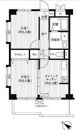 【間取り】 | ベルプリューム高津