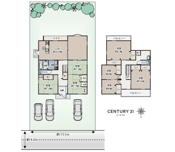【間取り】 | 専有面積:205.00平米　間取り:7LDK！