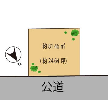 世田谷区北沢3丁目　売地　A区画の土地図