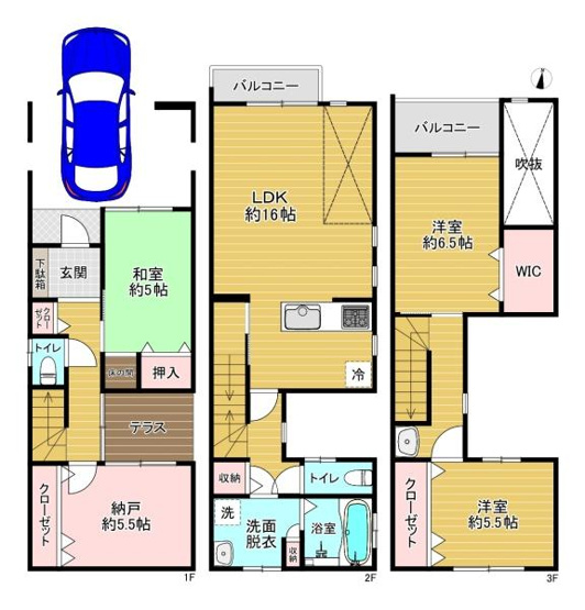 【間取り】 | 大阪市鶴見区諸口4丁目　中古戸建