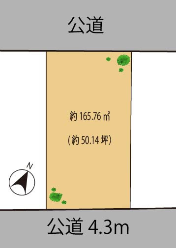世田谷区北沢3丁目　売地　一括の土地図