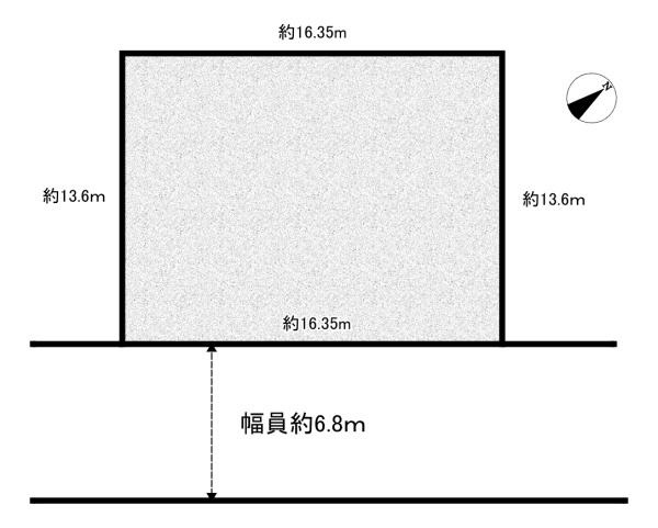枚方市 長尾西町 ３丁目　建築条件なし　土地の土地図