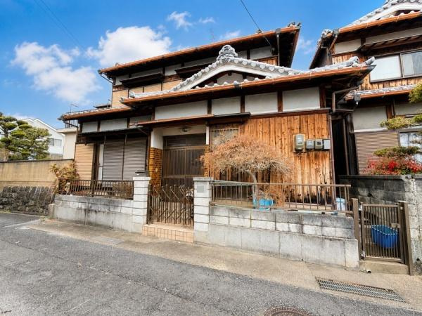 八幡市 八幡広門　古家付き　土地の前面道路含む現地写真