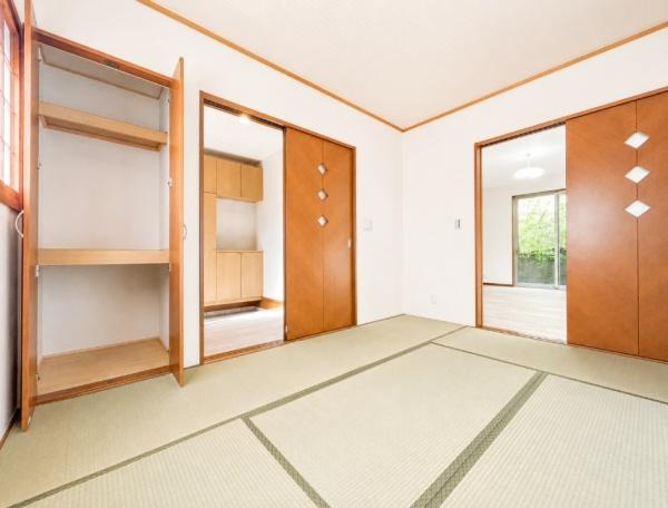 東大阪市 善根寺町 １丁目  中古 一戸建ての和室|リビングに繋がる和室です。〈内覧ご予約受付中〉