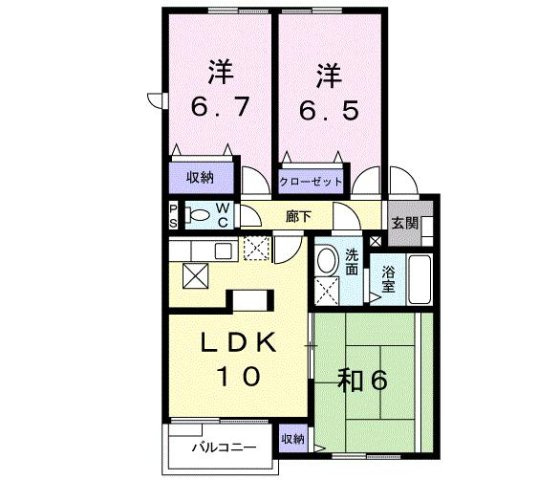 スプリングヒルズⅡの間取り