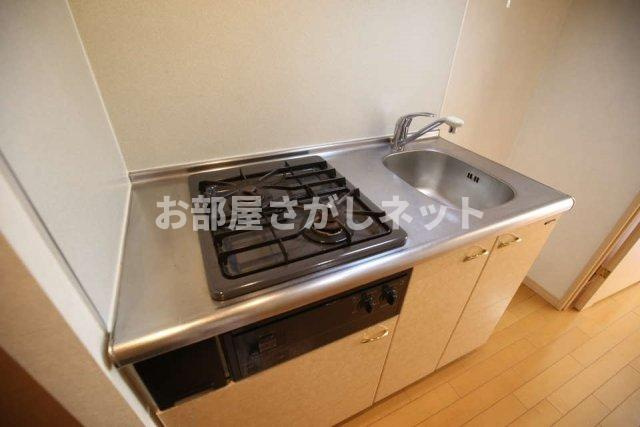ティアラ大崎【おとり物件なし】#学生・社会人にオススメ！初期費用分割払いOK！のキッチン|システムキッチン(2口ガスコンロ)