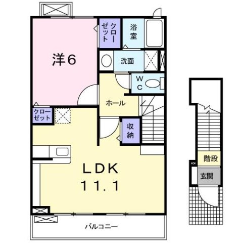 レジデンス亀甲台の間取り