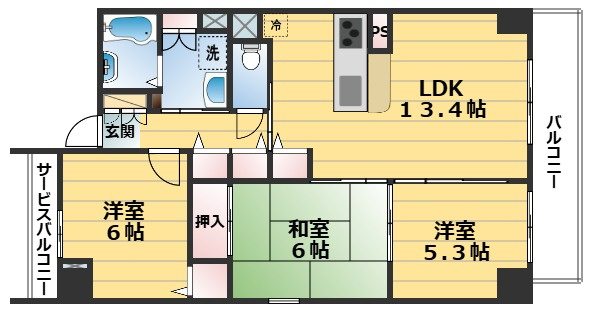 古西町446の間取り