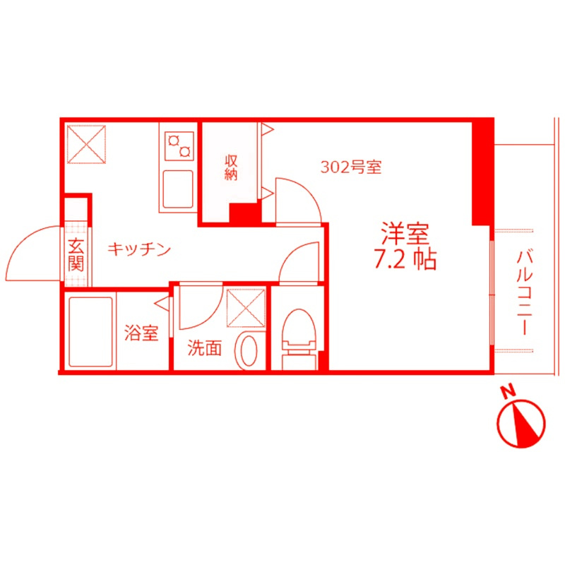 鎌倉市大船３丁目の賃貸マンションの間取り