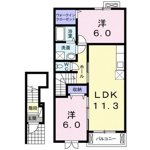 アルバフラン　Ｃの間取り