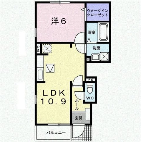 エレガンス　Ａの間取り