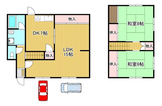 【間取り】 | 有野町唐櫃戸建て | 有野町唐櫃戸建て(Good HOome)