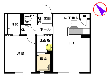【間取り】 | リバーパークタウンB