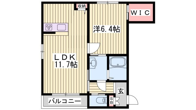 シャーメゾン華の間取り
