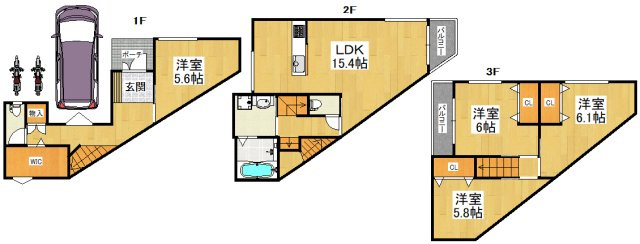【間取り】 | 堺市中区深阪６丁・戸建