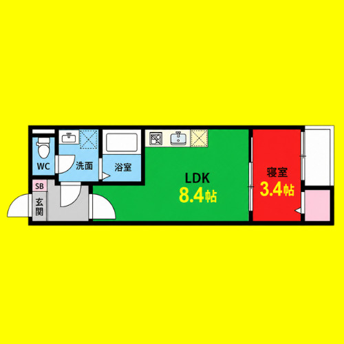 CRASTINE切戸町2丁目(クラスティーネキの間取り