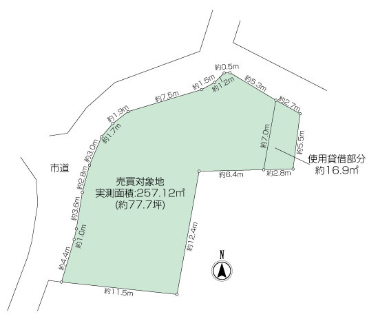 長沢2丁目・土地の画像