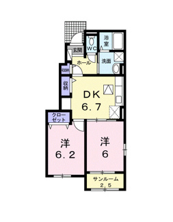 【間取り】 | ライクスリー　Ⅱ