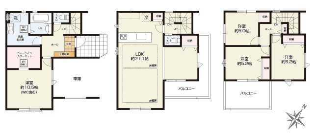 【間取り】 | 駿河区小黒2期　新築戸建　全1棟