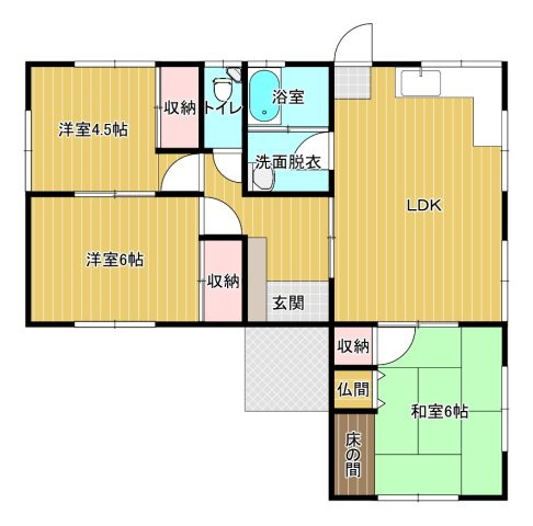 【間取り】 | 植木町大和貸家