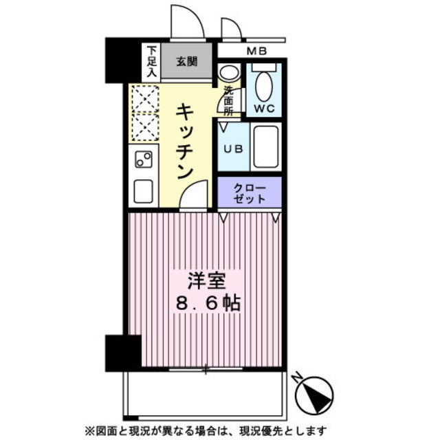 エクセルグランデ高洲の間取り|洋室8.6帖