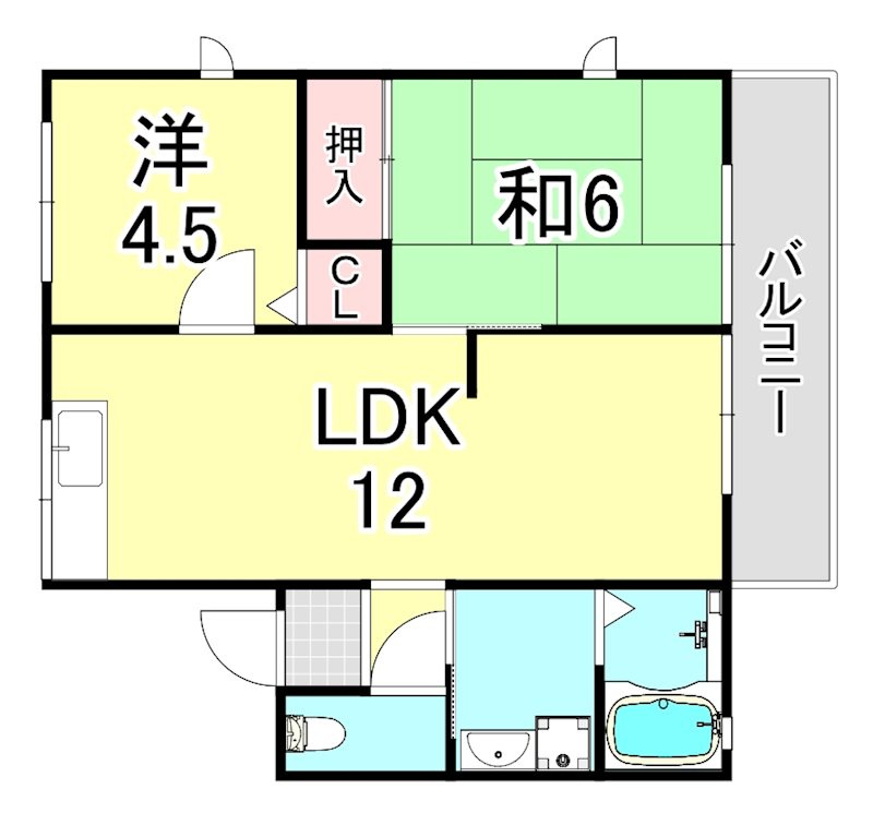 レトア大石Ⅰの間取り