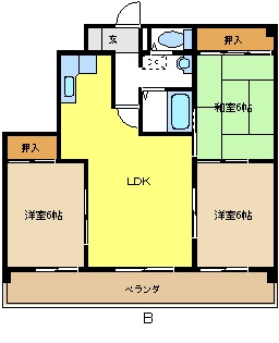 ハイネス津久紫の間取り